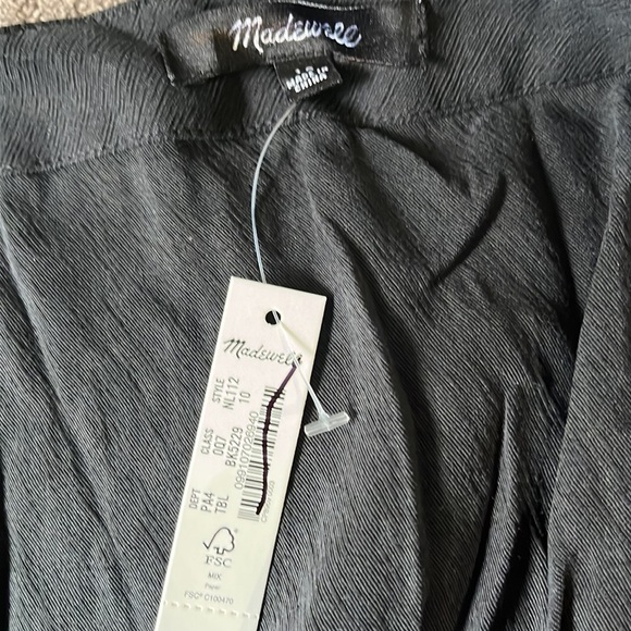 Madewell Pleated-Waist True-Wrap Mini Dress - Picture 6 of 6